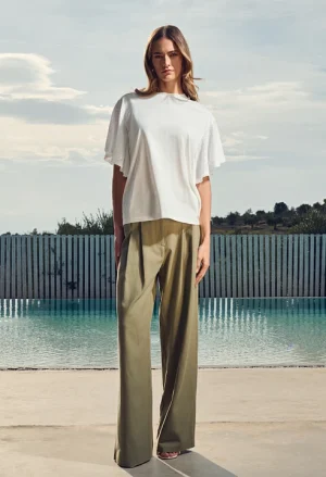 Παντελόνι με διπλή πιέτα