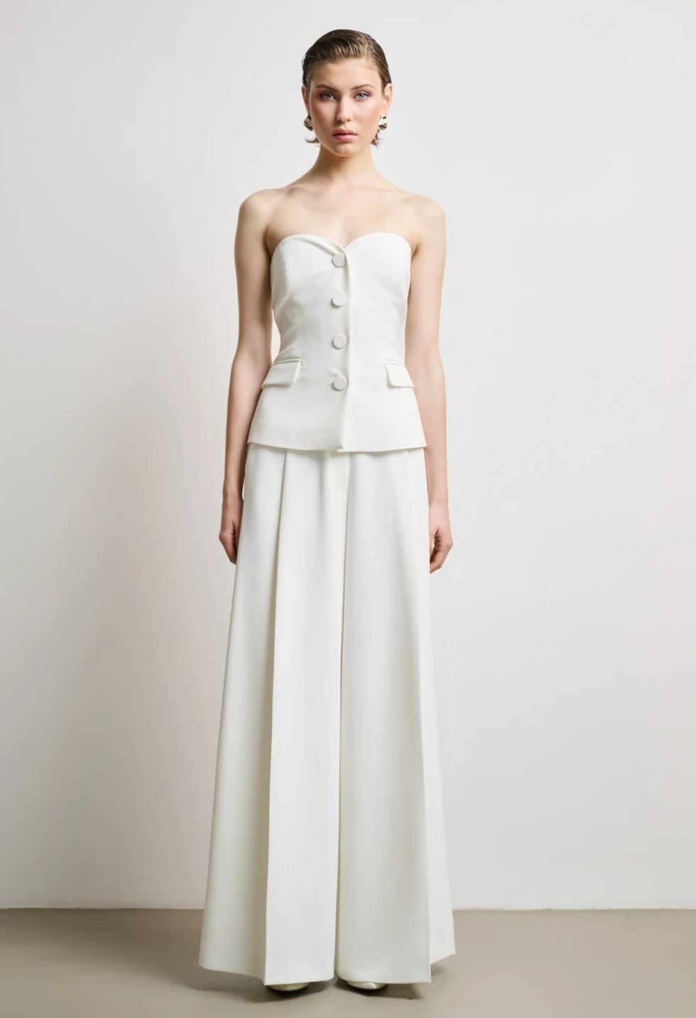 Παντελόνα ψηλόμεση wide leg