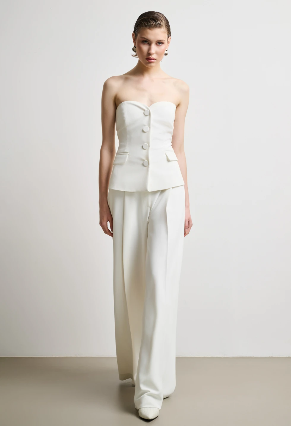Παντελόνα ψηλόμεση wide leg - Image 3