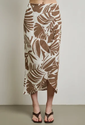 Alternative view of Midi φούστα με tropical print
