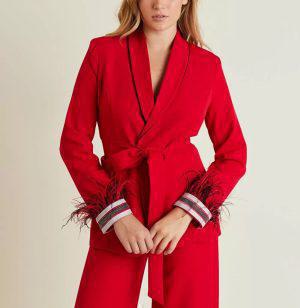 Σακάκι με φτερά στα μανίκια