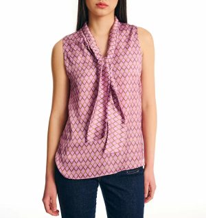 Μπλούζα αμάνικη εμπριμέ