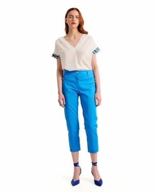 Alternative view of Παντελόνι στενό καπαρντίνα