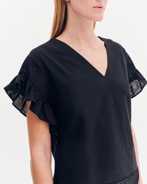 Alternative view of Μπλούζα με διάτρητο σχέδιο