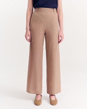 Alternative view of Παντελόνι με φαρδύ μπατζάκι