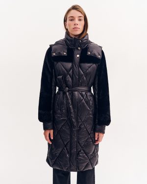 Μπουφάν καπιτονέ με γούνα