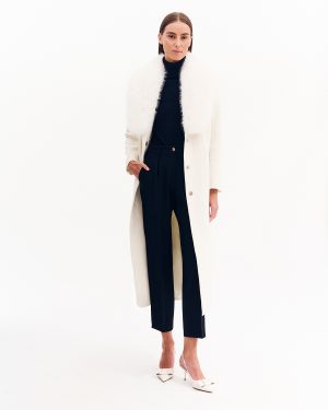 Alternative view of Παλτό μακρύ με ζώνη