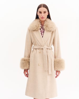 Παλτό μακρύ με γούνα