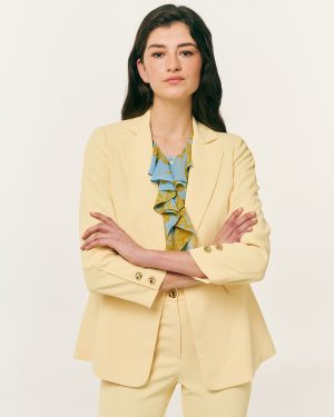 Σακάκι κρεπ μεσάτο μονόκουμπο