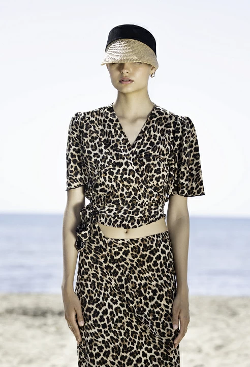 Κρουαζέ τοπ animal print - Image 2
