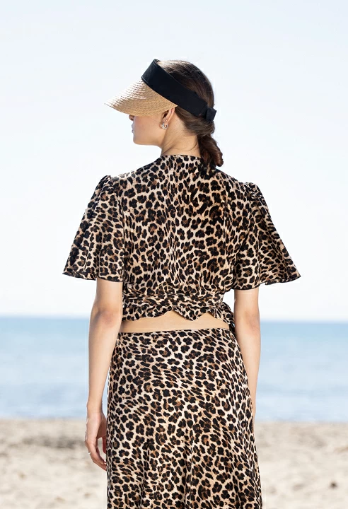 Κρουαζέ τοπ animal print - Image 3
