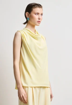 Alternative view of Μπλούζα με draped λαιμόκοψη