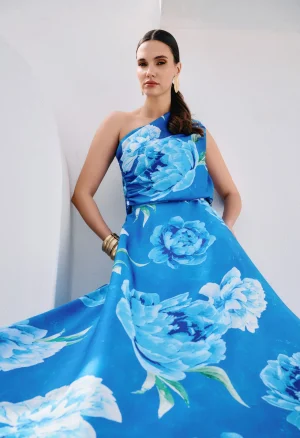 Alternative view of One shoulder μπλούζα floral print