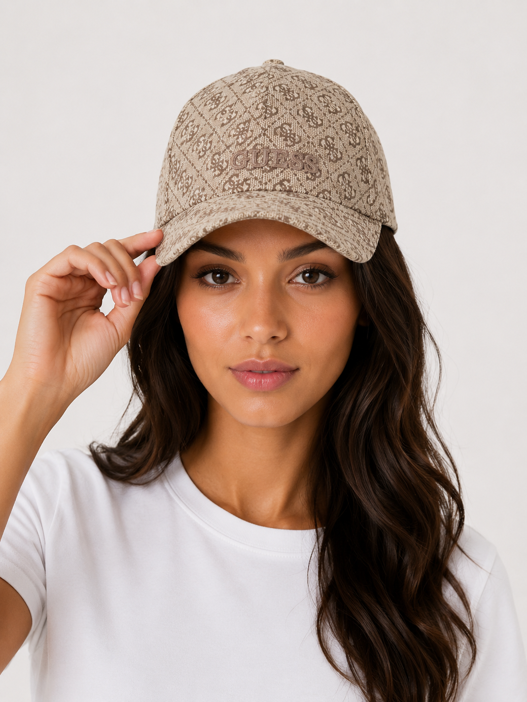 Γυναικείο jockey καπέλο all-over monogram print