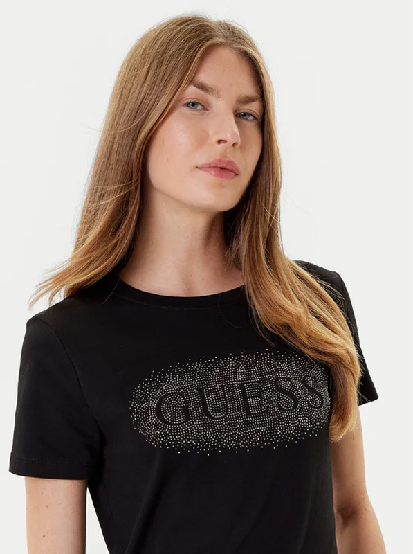 T-shirt guess με στρας λογότυπο - Image 3
