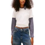 20251229132343 tommy hilfiger gynaikeio t shirt ekrou dw0dw22458 ybh
