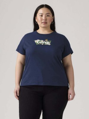 Alternative view of Tshirt γυναικείο plus size με logo