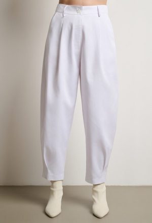 Παντελόνι relaxed fit με πιέτες