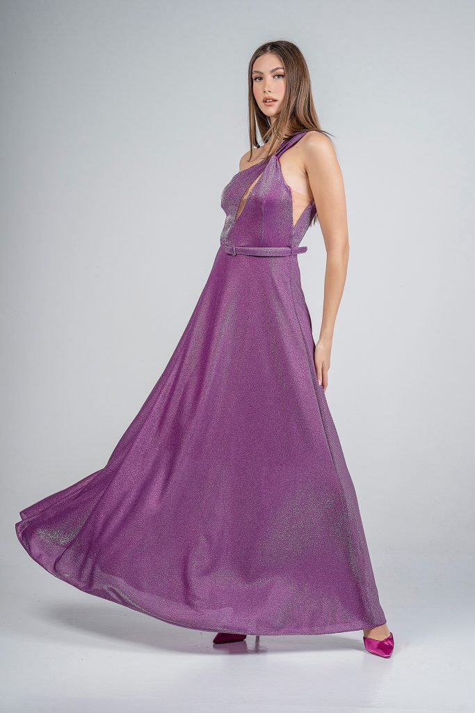 Φόρεμα μακρύ lurex glitter - Image 2
