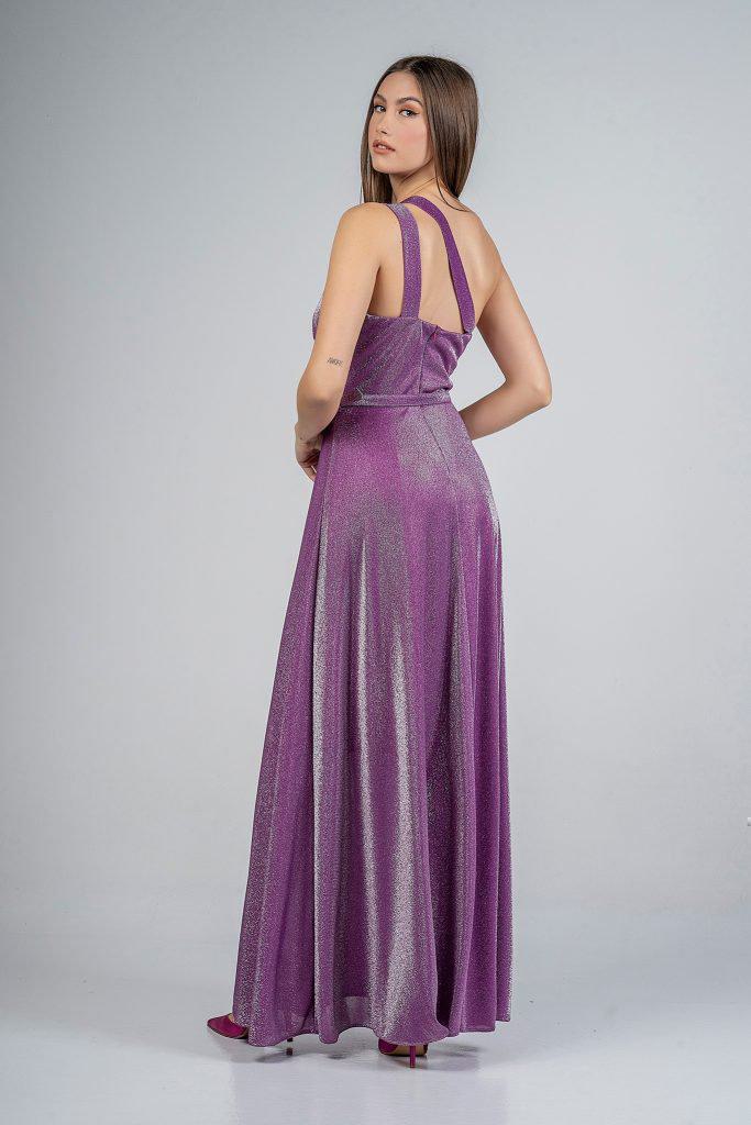 Φόρεμα μακρύ lurex glitter - Image 3