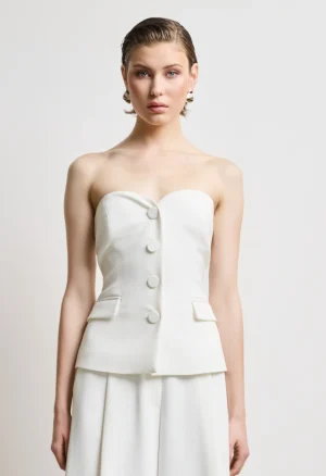 Strapless γιλέκο κοστουμιού με κουμπιά