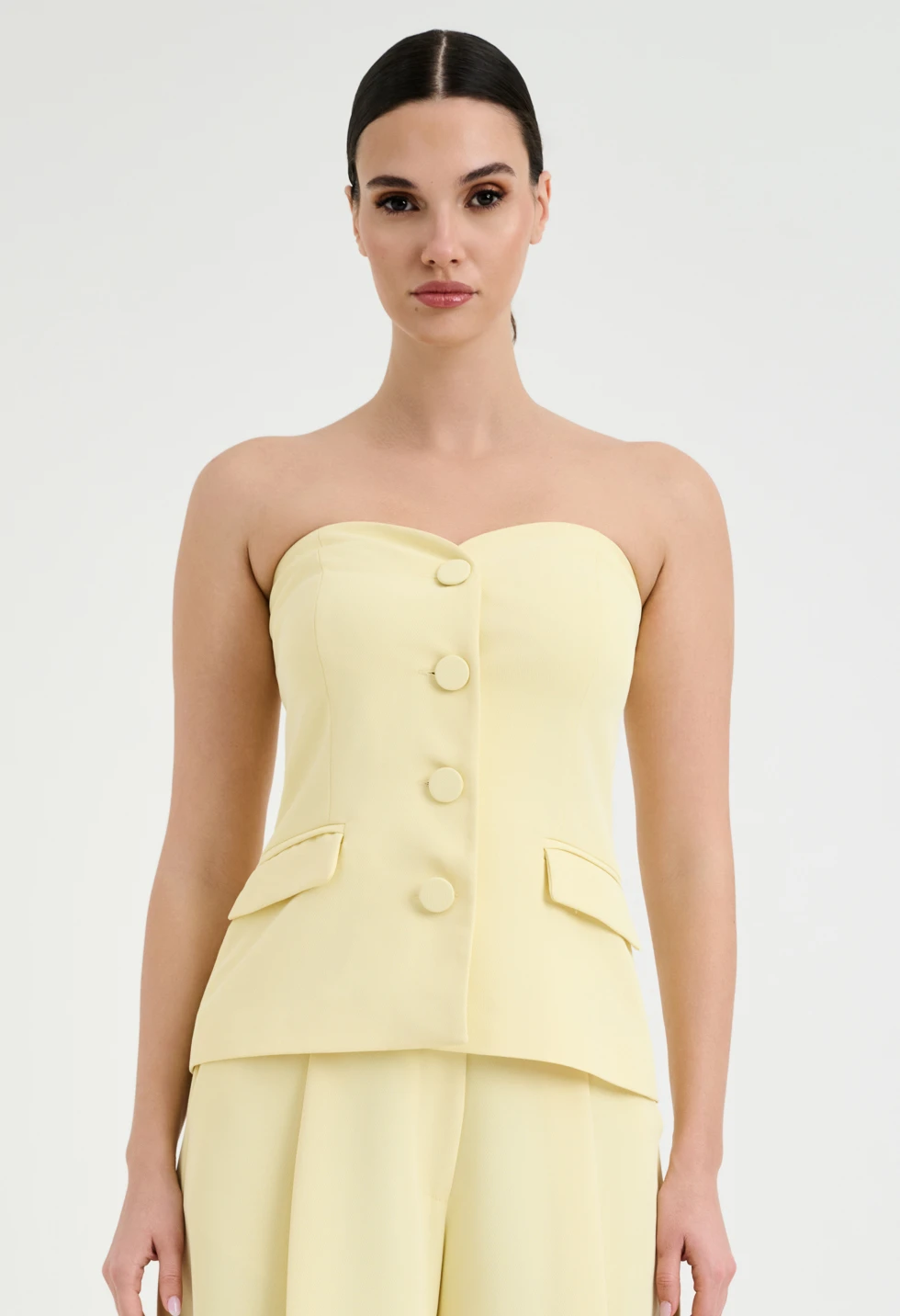 Strapless γιλέκο κοστουμιού με κουμπιά