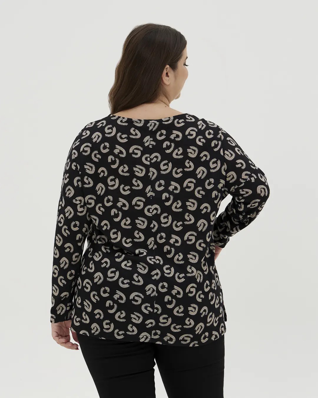 Μπλούζα με animal print plus size - Image 3