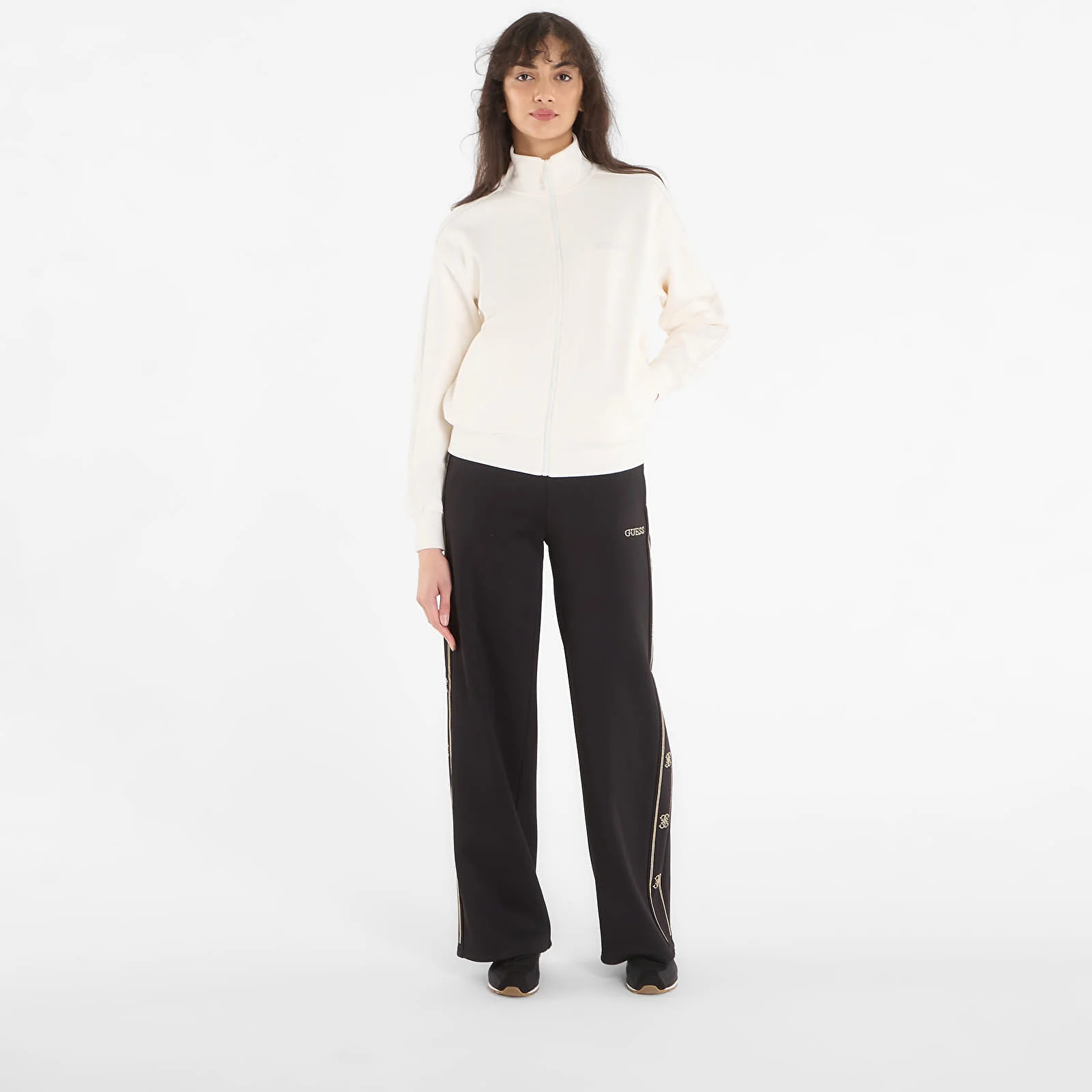 Ζακέτα φούτερ με φερμουάρ και ψηλό γιακά - Image 5