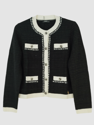 Ζακέτα πλεκτή με πέρλες