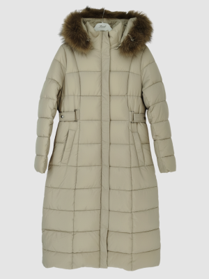 Μακρύ καπιτονέ μπουφάν