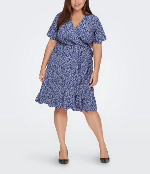 Φόρεμα κρουαζέ εμπριμέ