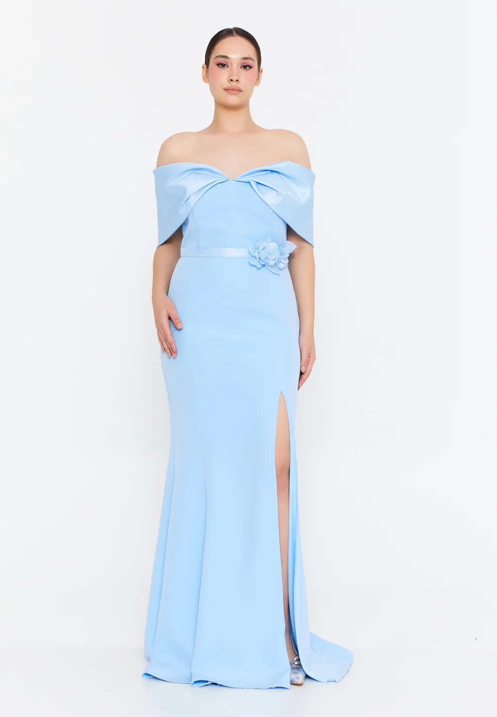 Φόρεμα μακρύ εξώπλατο plus size