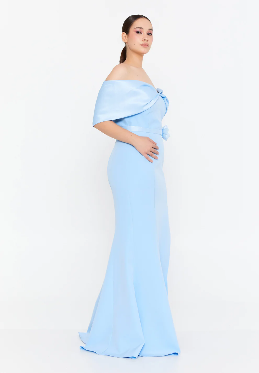 Φόρεμα μακρύ εξώπλατο plus size - Image 2