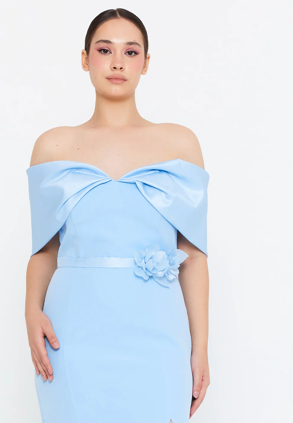 Φόρεμα μακρύ εξώπλατο plus size - Image 4