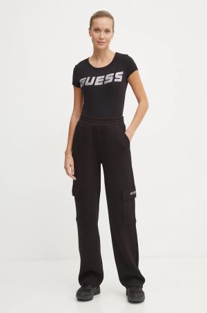 Alternative view of T-shirt με στρας λογότυπο