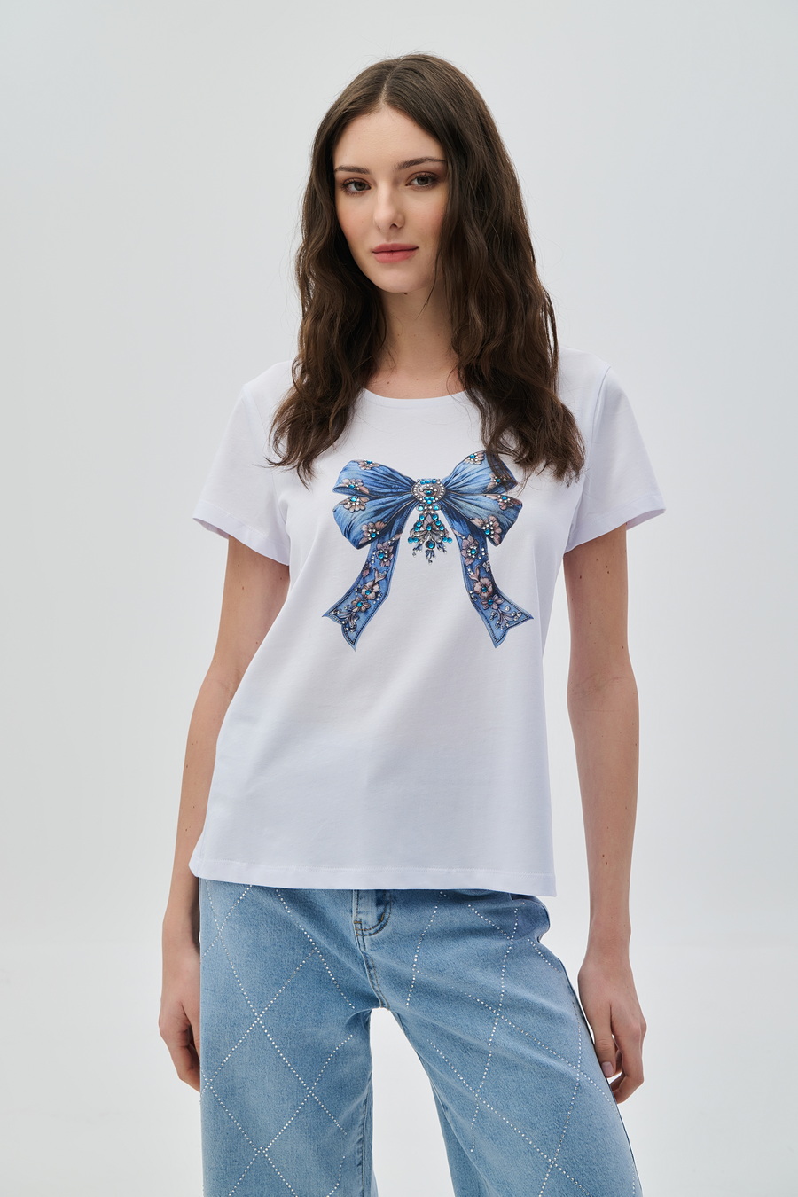 T-Shirt με στάμπα - Λευκό