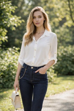 Alternative view of Πουκάμισο με κουμπιά