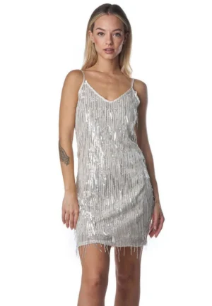 Κοντό φόρεμα με παγιέτα