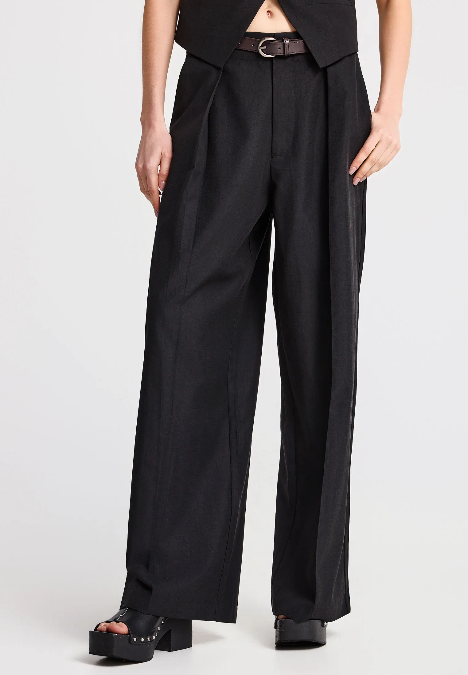 Παντελόνα wide leg casual