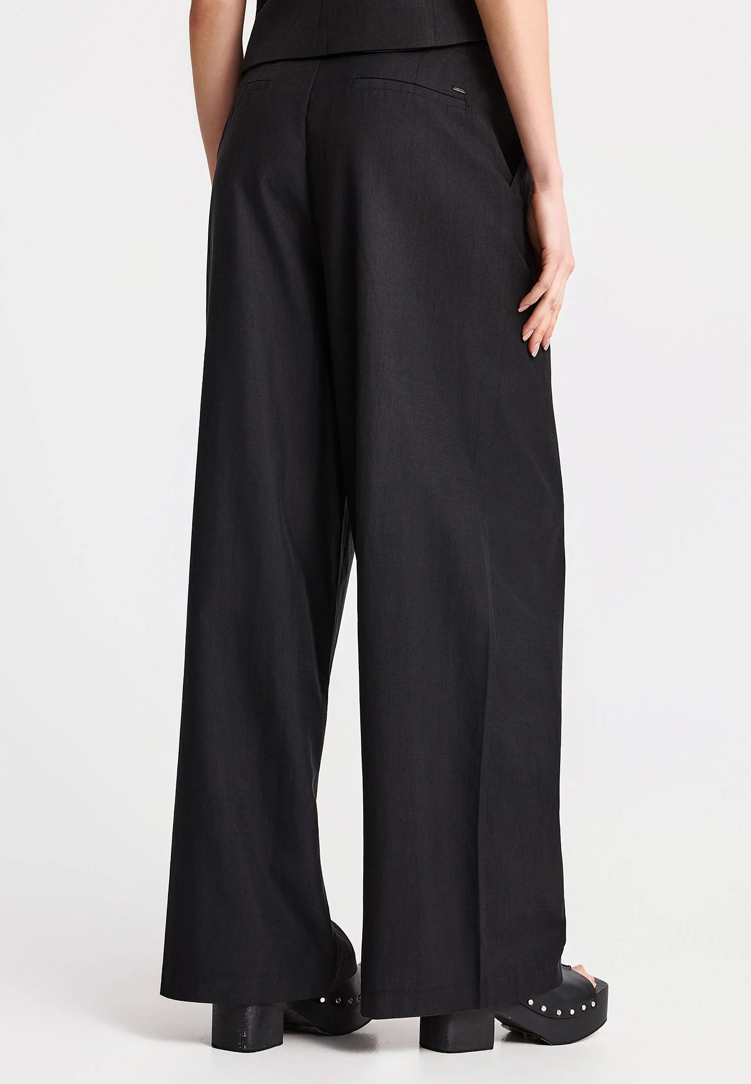 Παντελόνα wide leg casual - Image 3