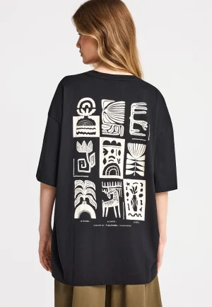 Alternative view of T-shirt relaxed με τύπωμα στην πλάτη