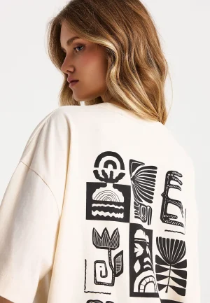 Alternative view of T-shirt relaxed με τύπωμα στην πλάτη