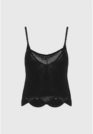 Alternative view of Top πλεκτό αμάνικο