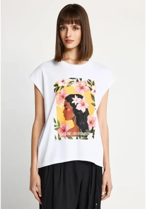 T-shirt με tropical print