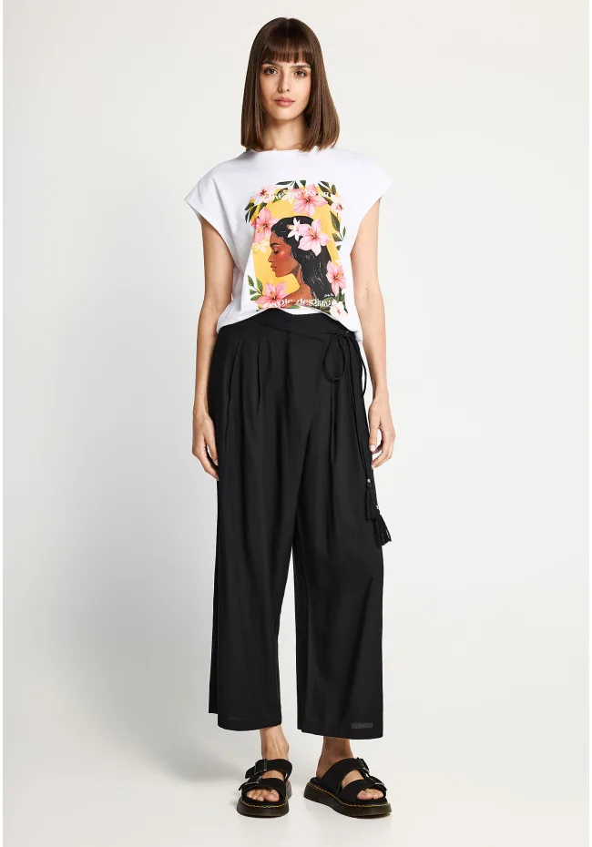 T-shirt με tropical print - Image 3