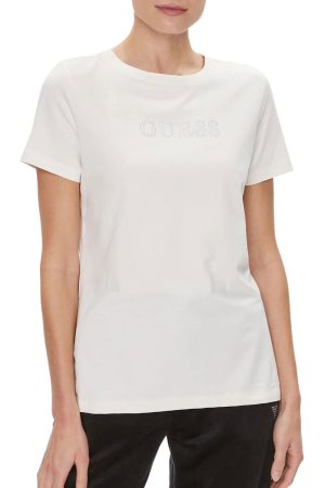 T-Shirt με λογότυπο στρας