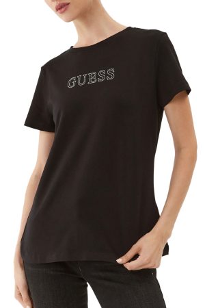 T-Shirt με λογότυπο στρας