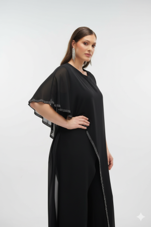 Alternative view of Ολόσωμη Φόρμα Ασύμμετρη με Στρας