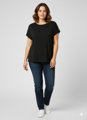 Tshirt γυναικείο με κοντό μανίκι plus size