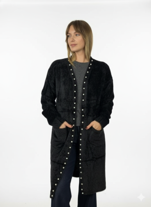 Ζακέτα πλεκτή μακριά